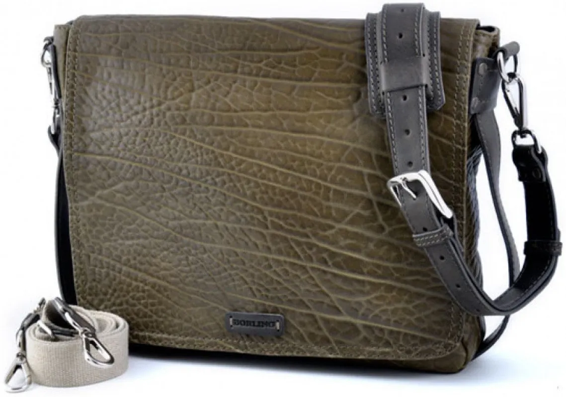 Messenger Bag - Buffalo Leather Messenger Bag - Moss