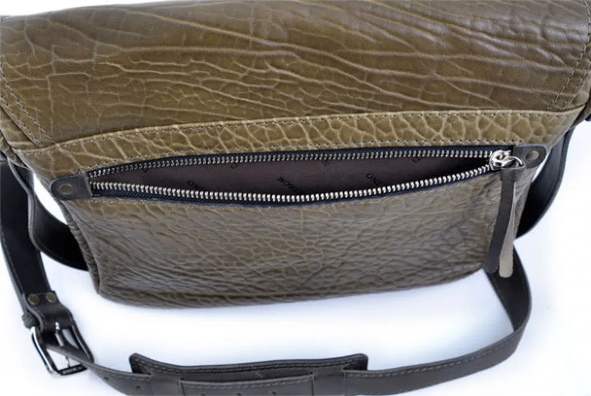 Messenger Bag - Buffalo Leather Messenger Bag - Moss