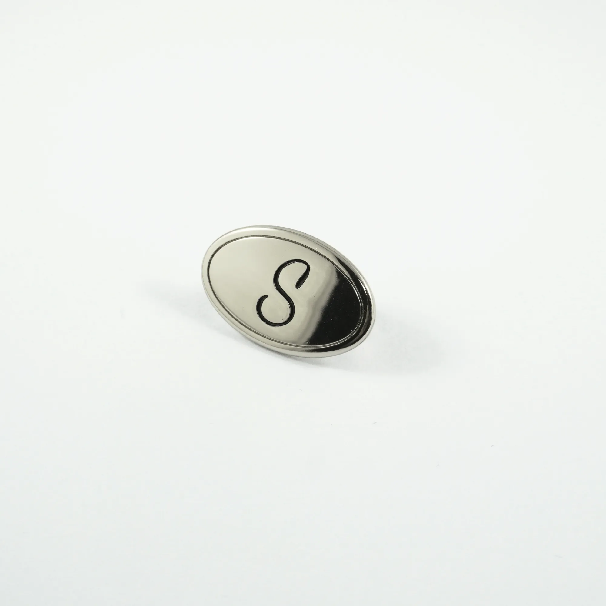 Metal Bag Label: Script Alphabet
