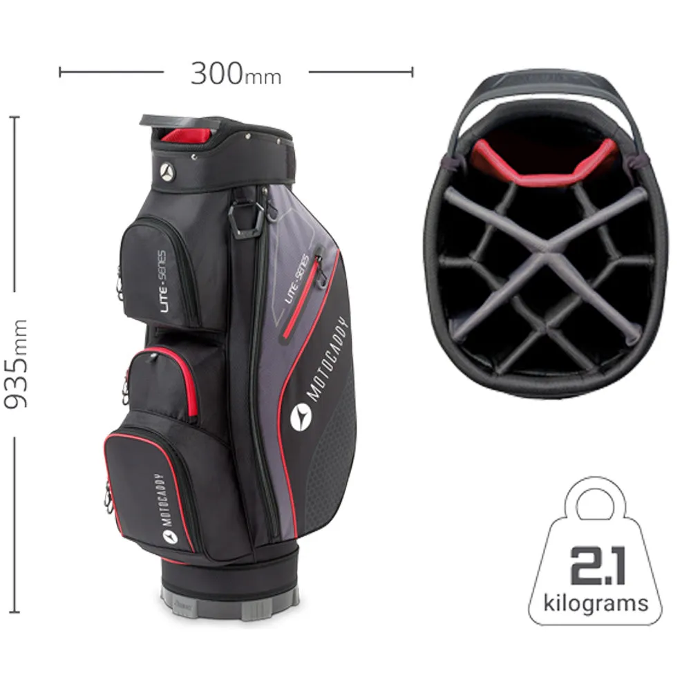 Motocaddy 2024 Lite Series Cart Bag - Black/Blue