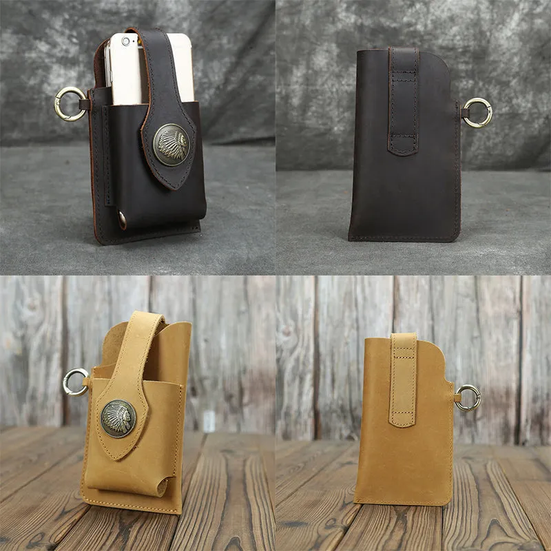 Multifunctional phone case in leather