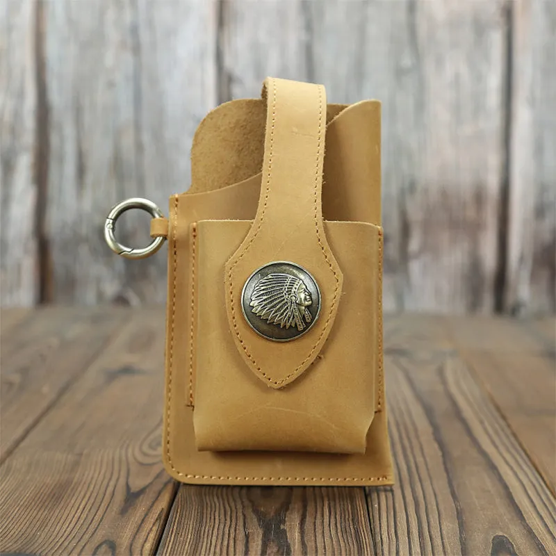 Multifunctional phone case in leather