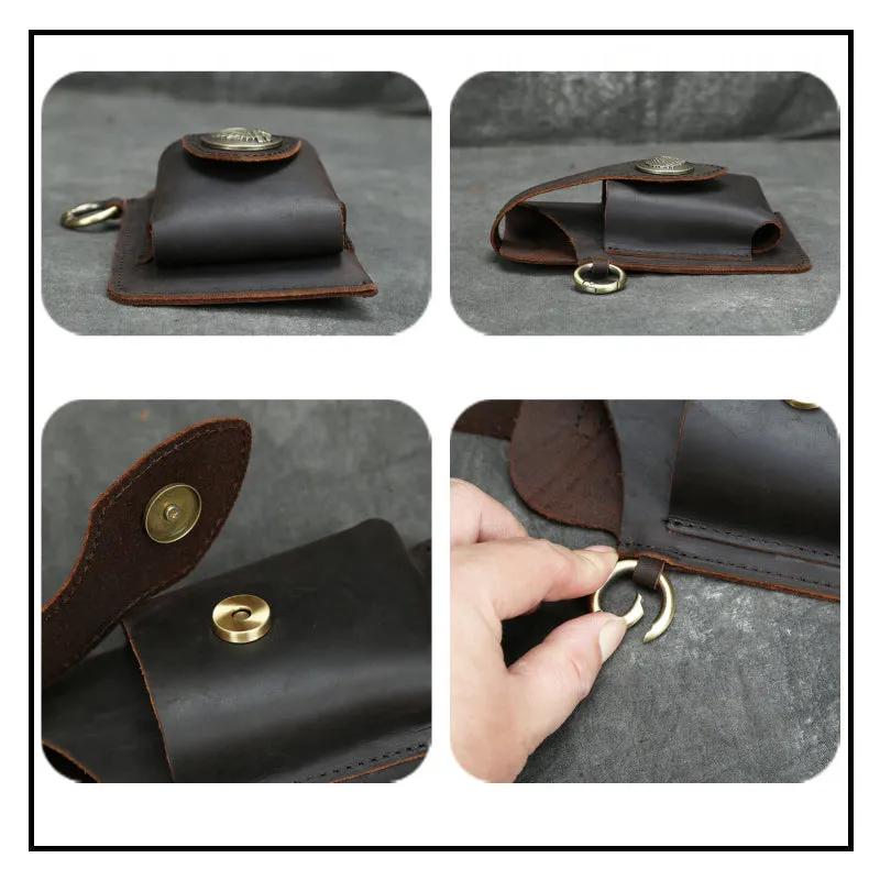 Multifunctional phone case in leather
