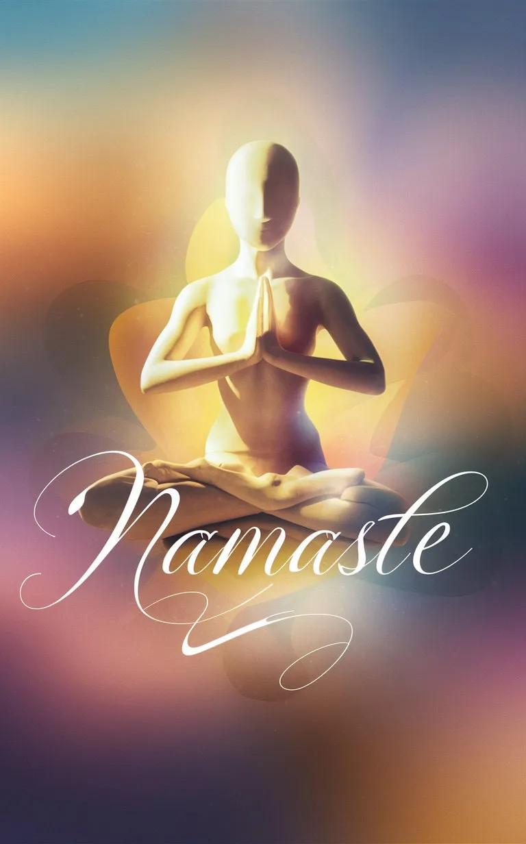 Namaste Print, Yoga Wall Art, gift for yoga lovers Yoga Gift