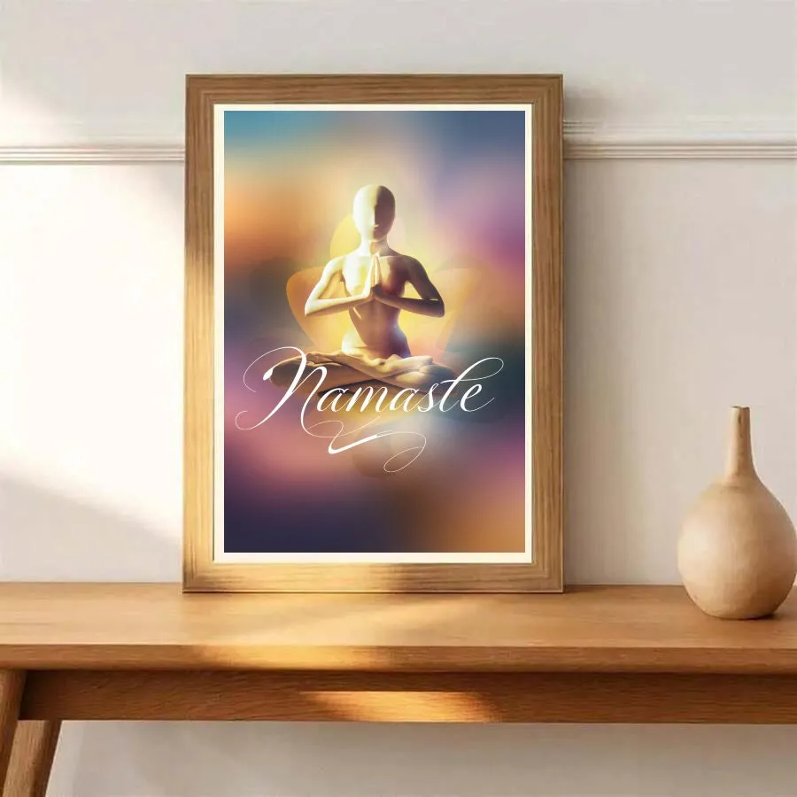 Namaste Print, Yoga Wall Art, gift for yoga lovers Yoga Gift