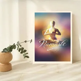 Namaste Print, Yoga Wall Art, gift for yoga lovers Yoga Gift