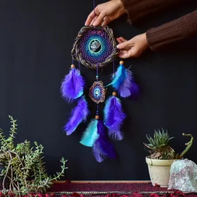 Native and spiritual dream catcher energy field stones, authentic crystals dream Hunter