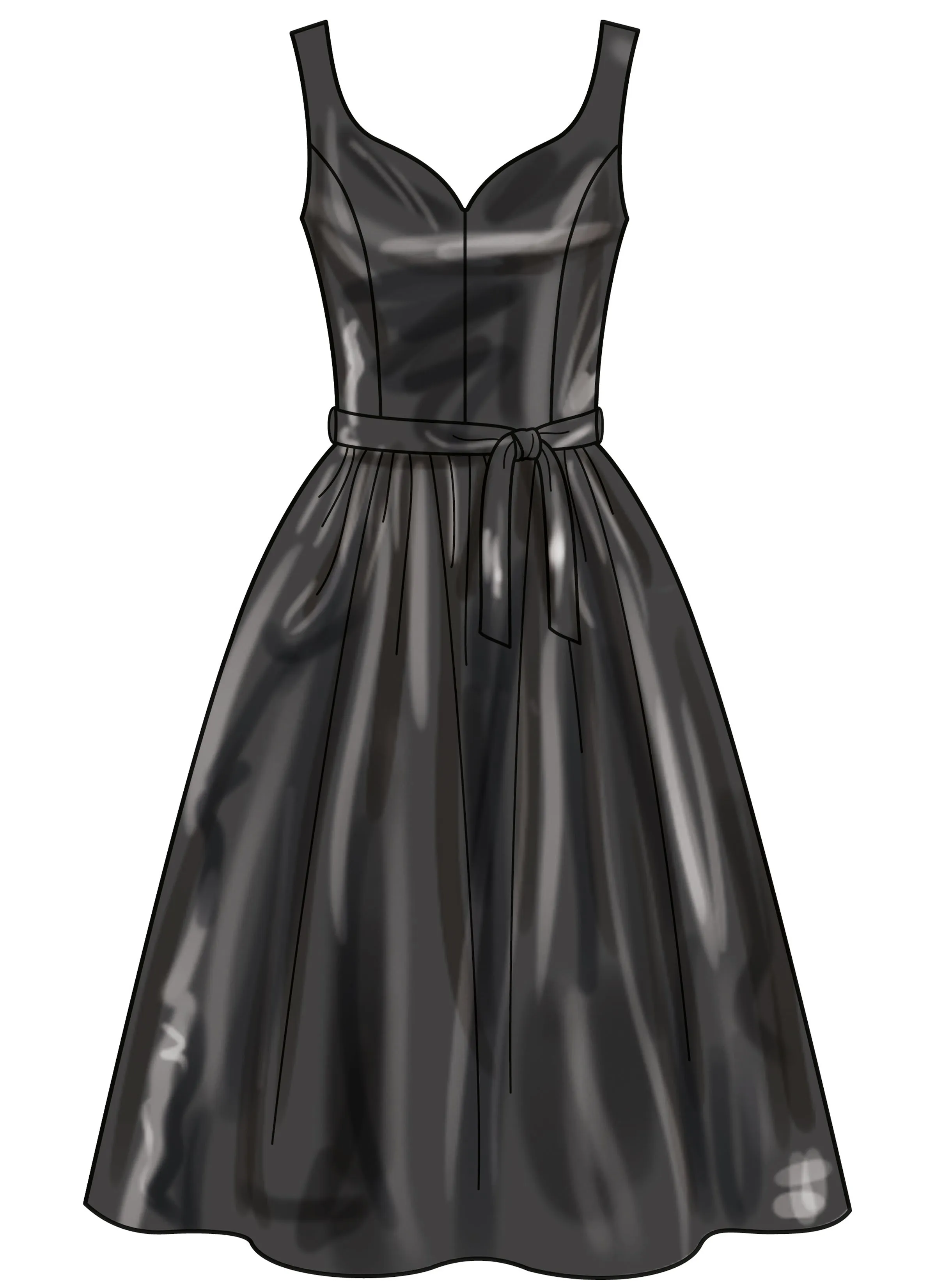 New Look sewing pattern 6786 Misses' Dresses with Belt and Purse