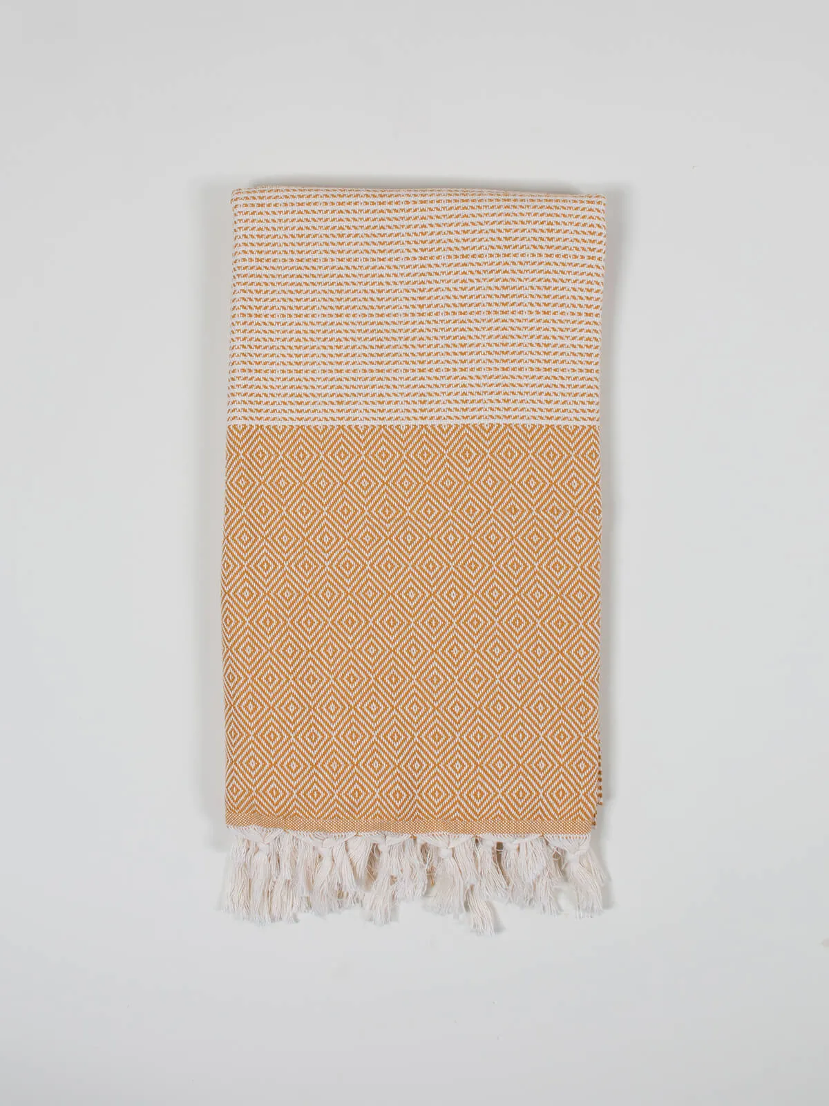 Nordic Dot Hammam Towel, Mustard