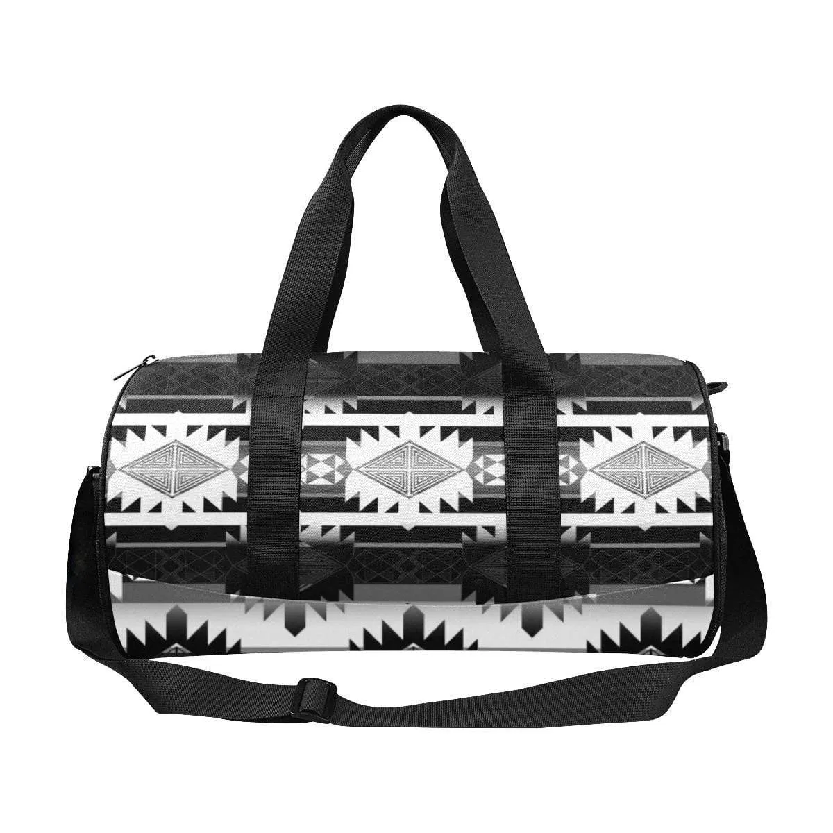 Okotoks Black and White Duffle Bag