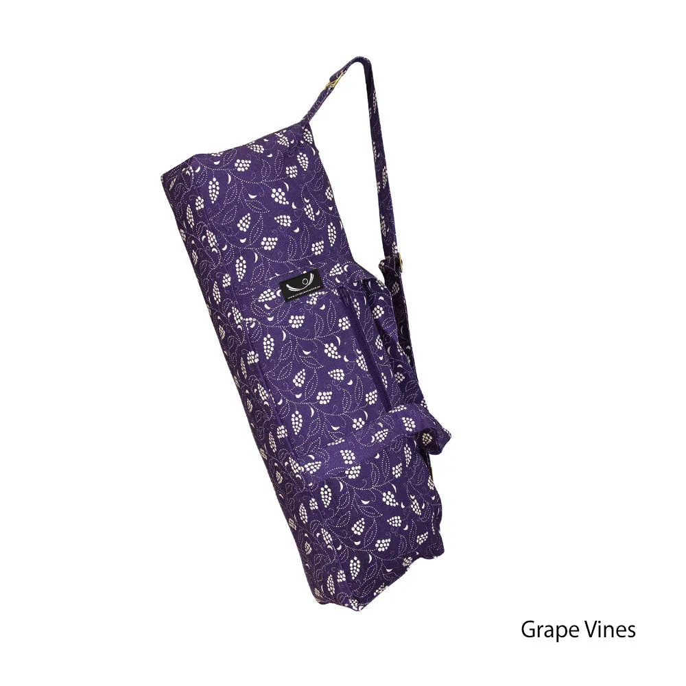 Organic Cotton Tote Yoga Mat Bag - Printed