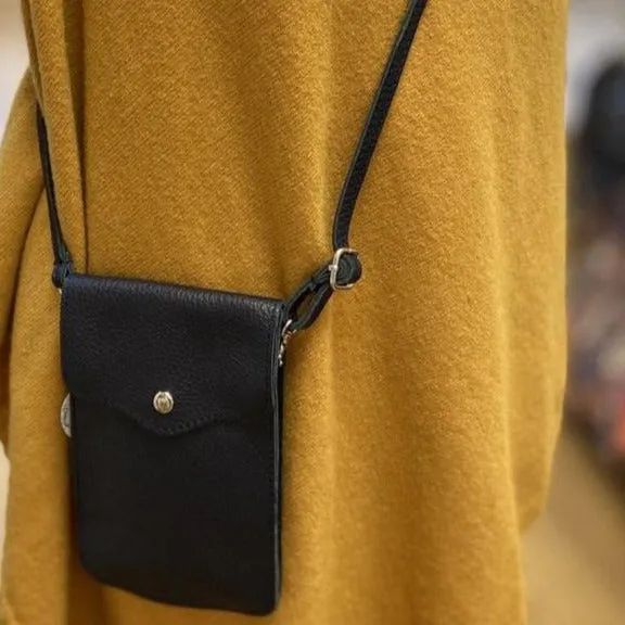 PENNY   Italian leather mobile phone holder / cross body bag