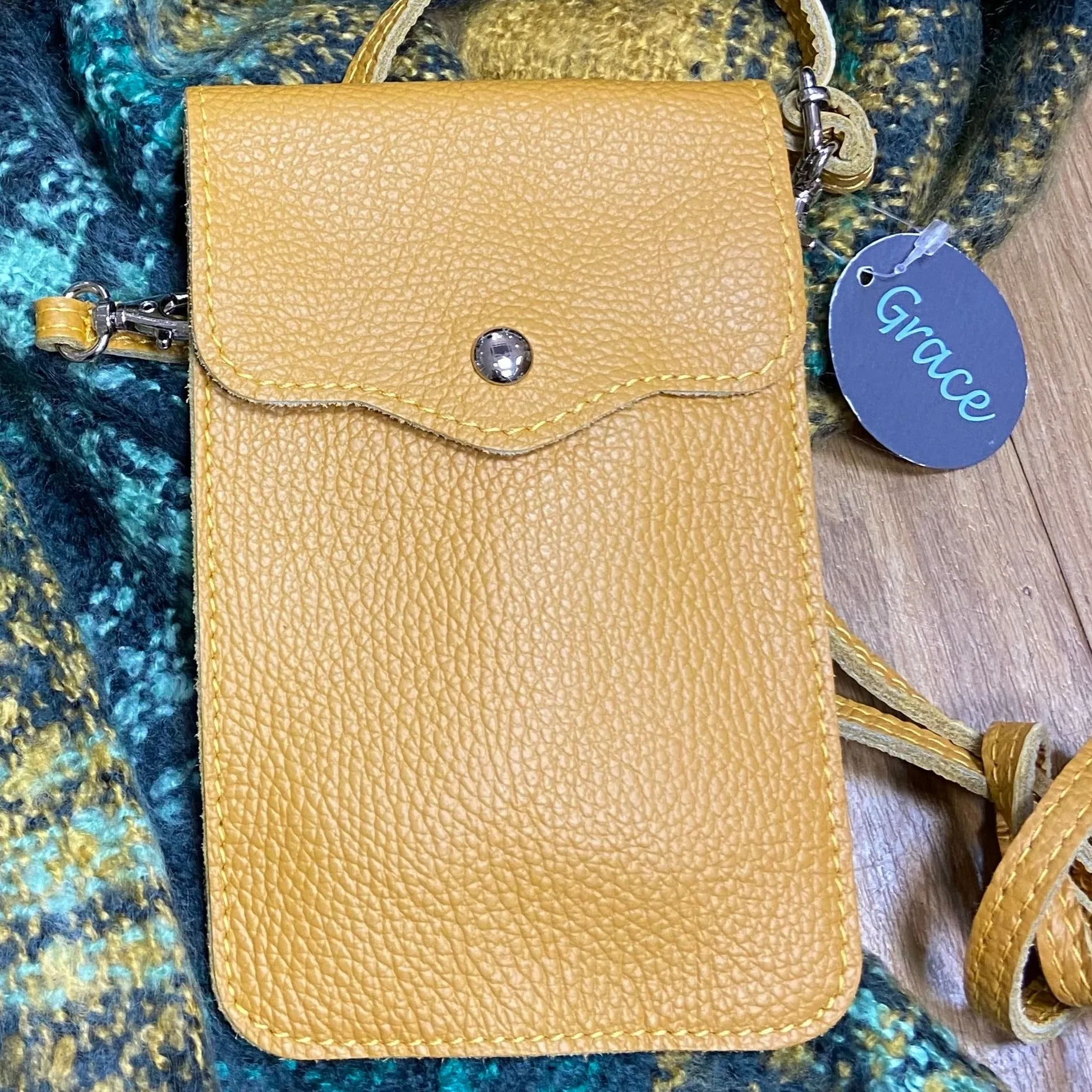 PENNY   Italian leather mobile phone holder / cross body bag