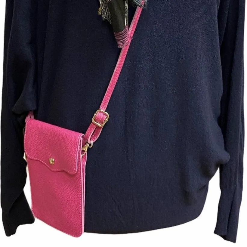 PENNY   Italian leather mobile phone holder / cross body bag