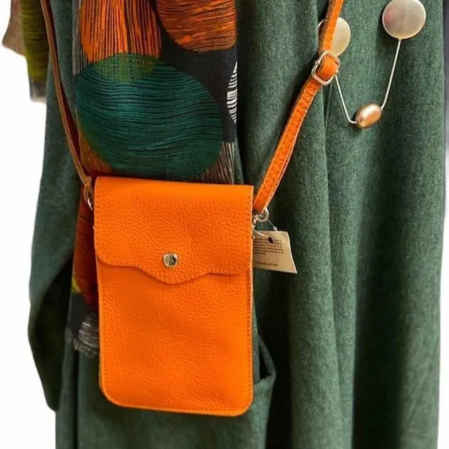 PENNY   Italian leather mobile phone holder / cross body bag