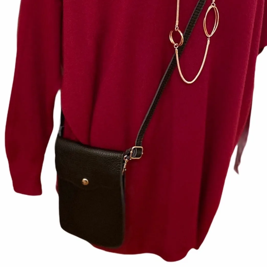 PENNY   Italian leather mobile phone holder / cross body bag