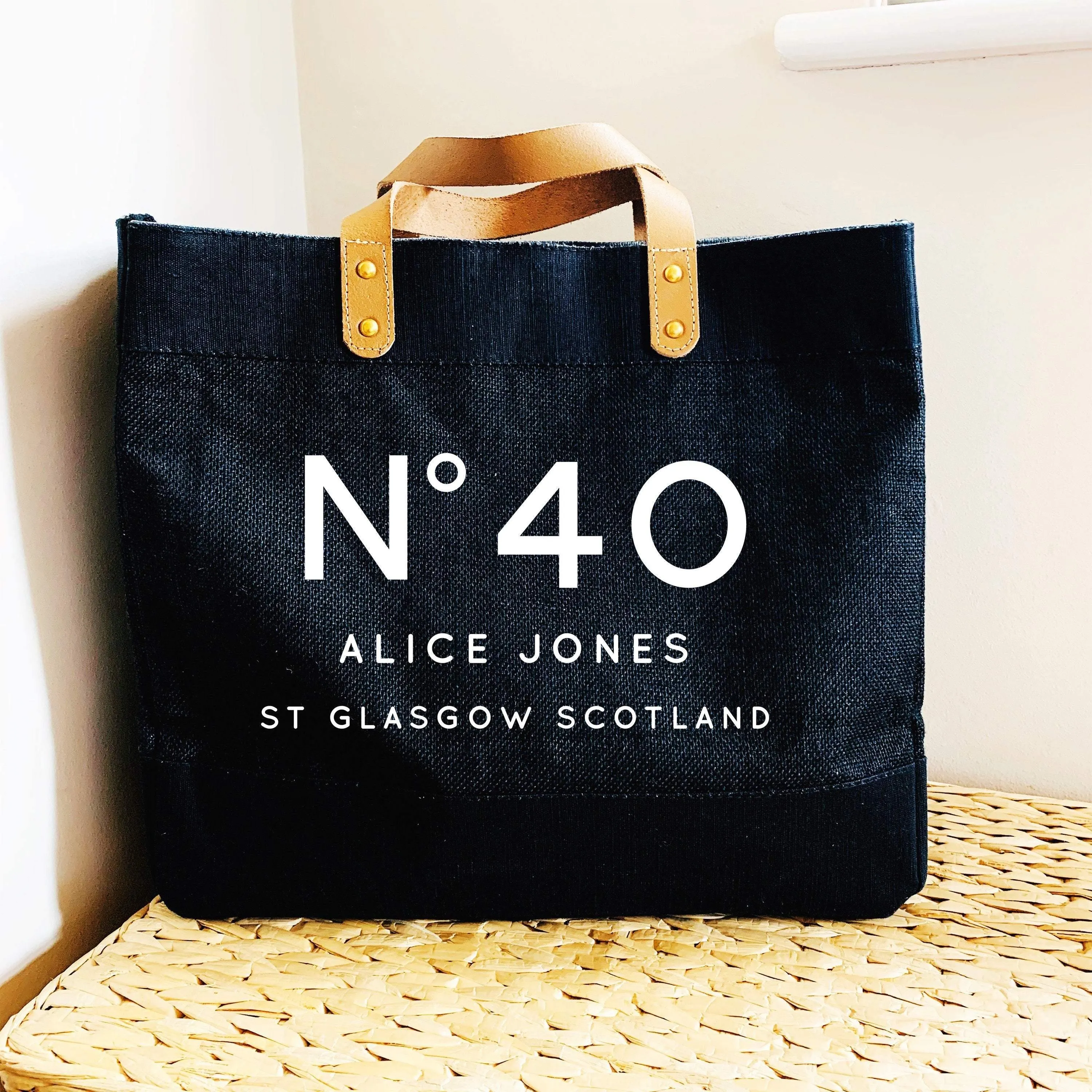 Personalised Bag | 40th Birthday Gift | Personalised Shopping Bag | Gift ideas for Her | Custom Beach Bag | Custom Bag | Custom Shopping Bag