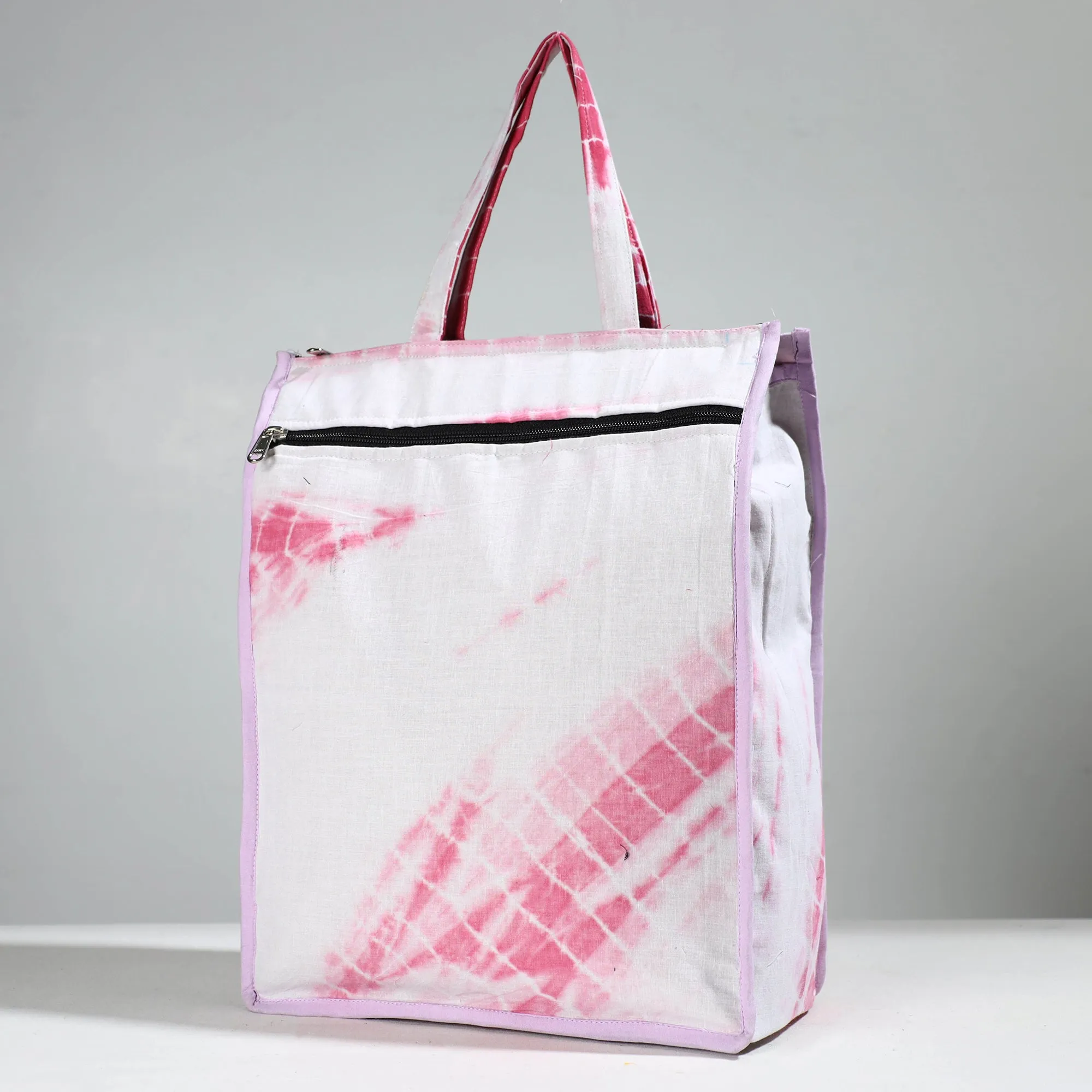 Pink - Handcrafted Cotton Shopping Bag 22