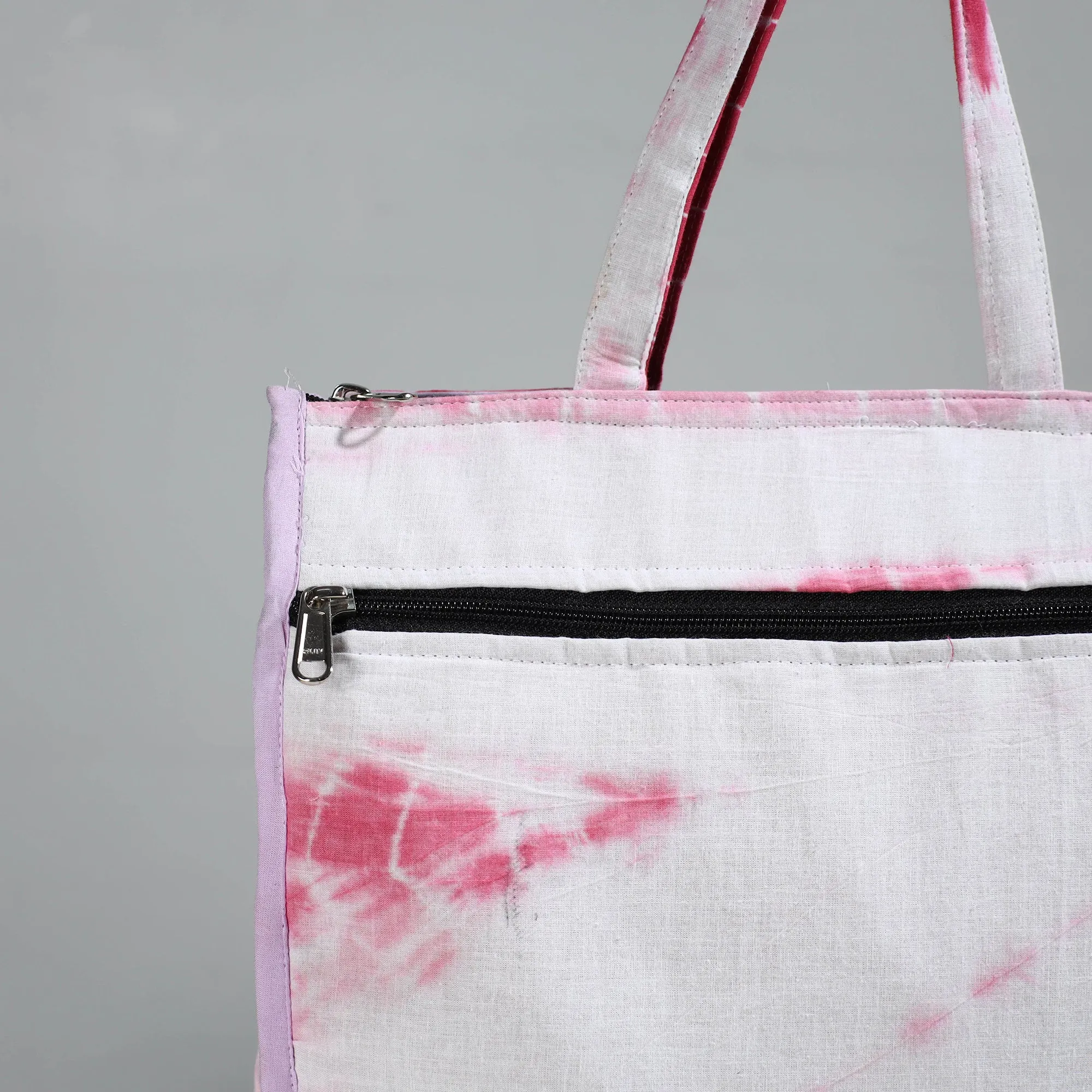 Pink - Handcrafted Cotton Shopping Bag 22