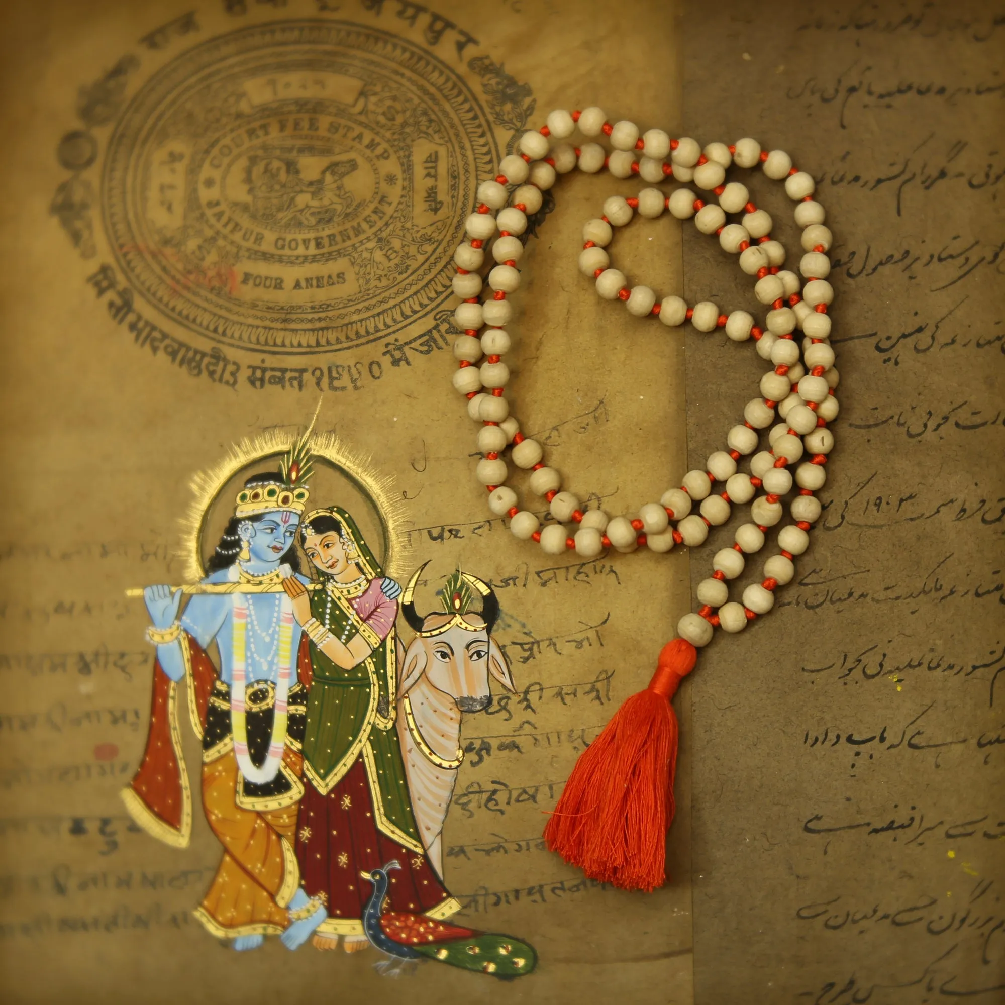 Prayer Mala Beads - Tulasi - 108 Prayer Beads