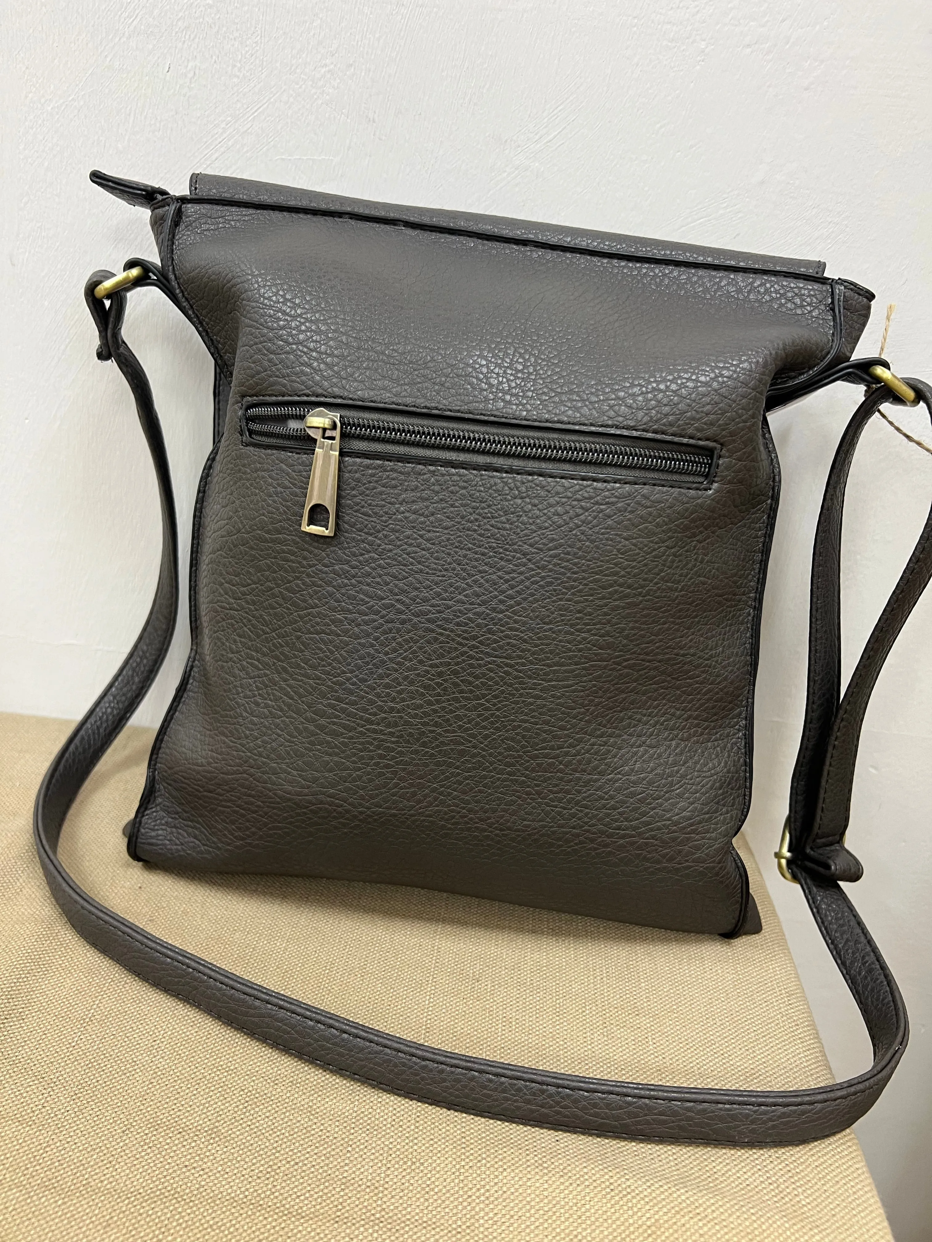 Satchel Crossbody Bag - Charcoal