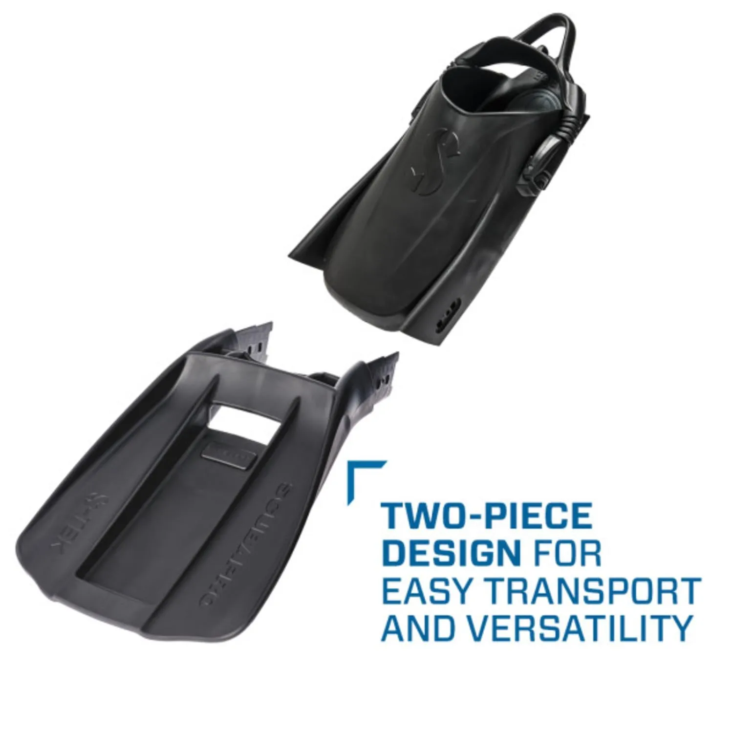 Scubapro S-Tek Fin, Complete Set, Black