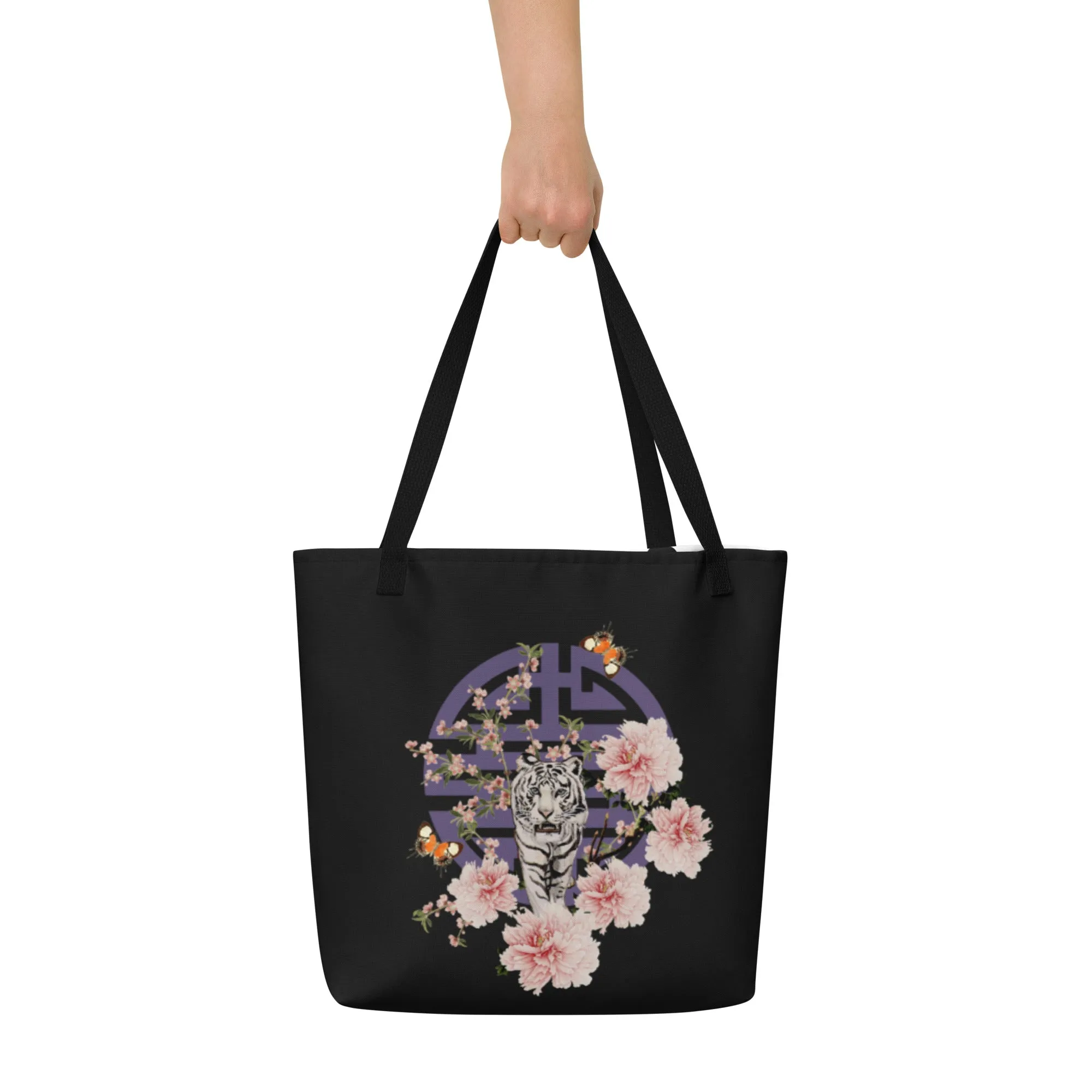 Shou Tiger Large Tote Bag
