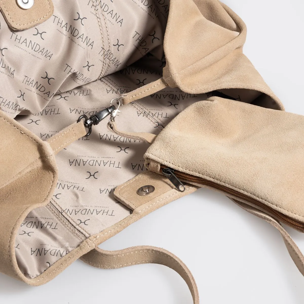 Sienna Suede Leather Handbag