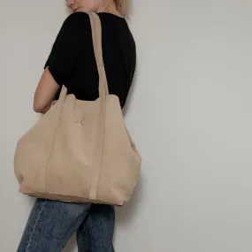 Sienna Suede Leather Handbag