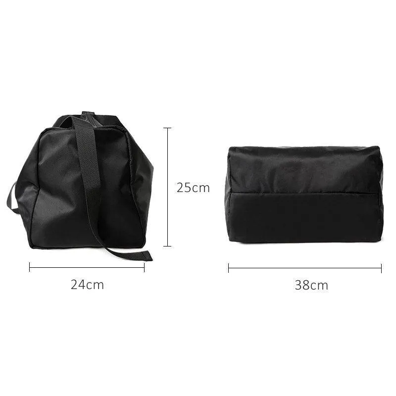 Simple Black Fitness Travel Large Capacity Shoulder Bag