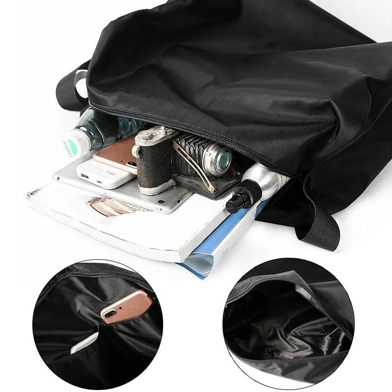 Simple Black Fitness Travel Large Capacity Shoulder Bag