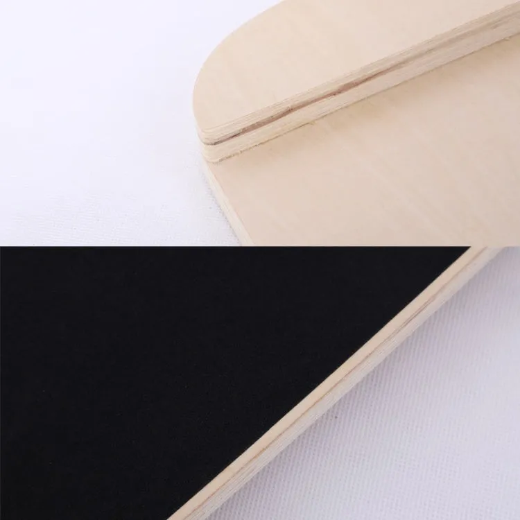 Surfing Ski Balance Board Roller Wooden Yoga Board, Specification: 03A Black Sand