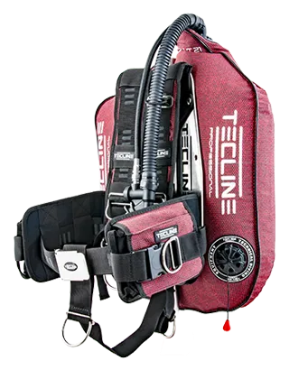 Tecline Peanut 21 Professional BC System (21kg/ 46lbs) - Red Kevlar Set Comfort - Weight 5.2kg