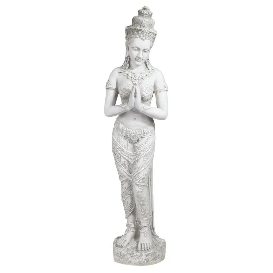 Thai Teppanom Beautiful Being  Medium Asian  Buddhist Zen Garden Statue