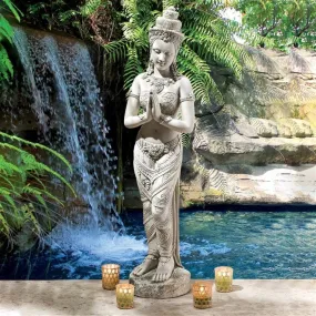 Thai Teppanom Beautiful Being  Medium Asian  Buddhist Zen Garden Statue