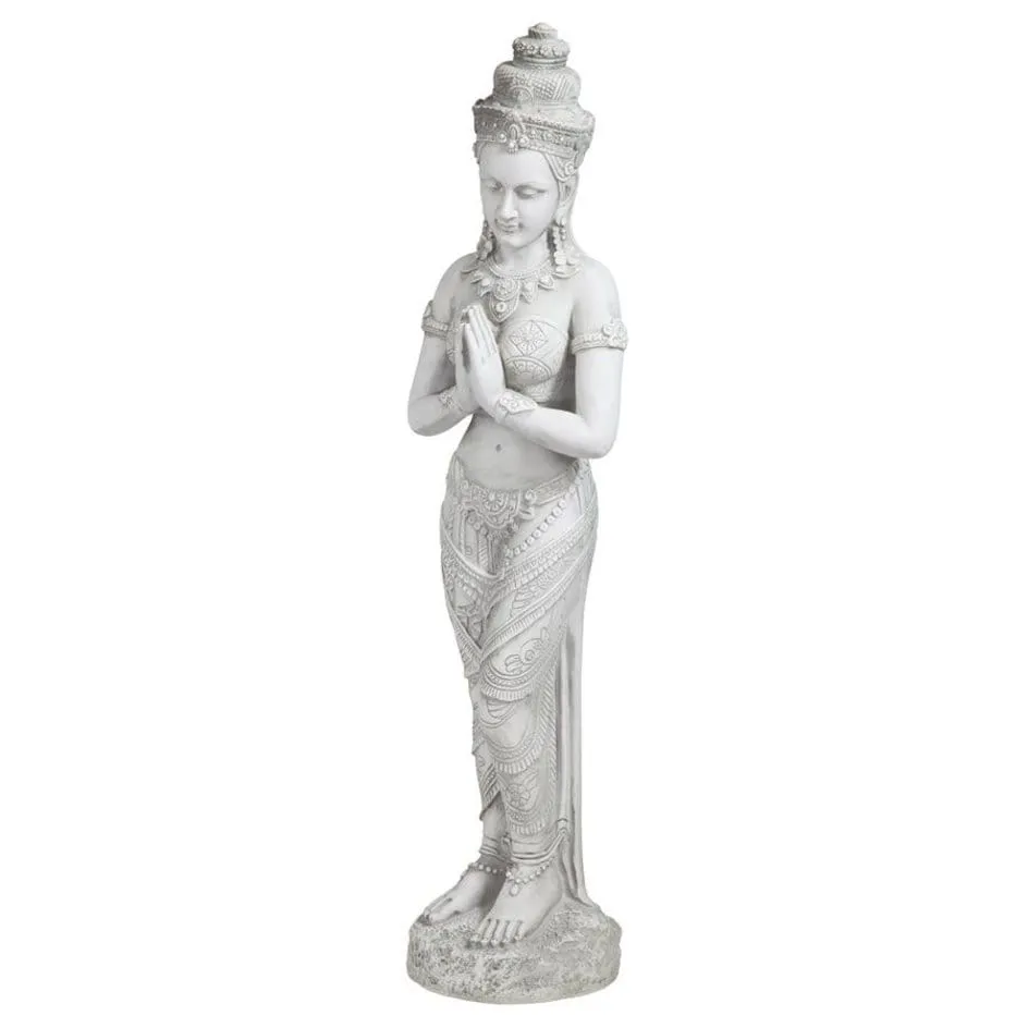 Thai Teppanom Beautiful Being  Medium Asian  Buddhist Zen Garden Statue