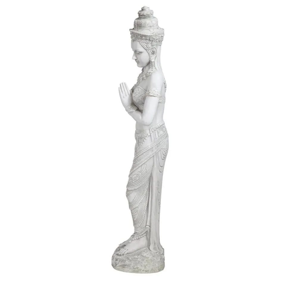 Thai Teppanom Beautiful Being  Medium Asian  Buddhist Zen Garden Statue