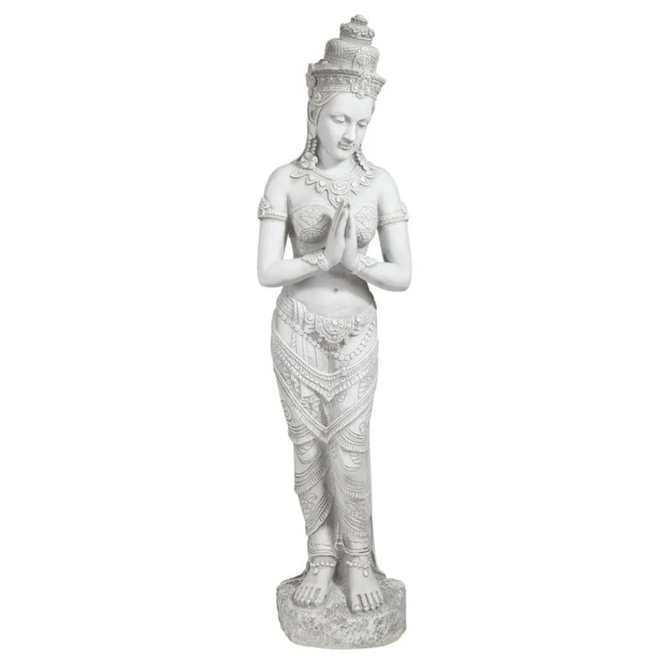 Thai Teppanom Beautiful Being  Medium Asian  Buddhist Zen Garden Statue