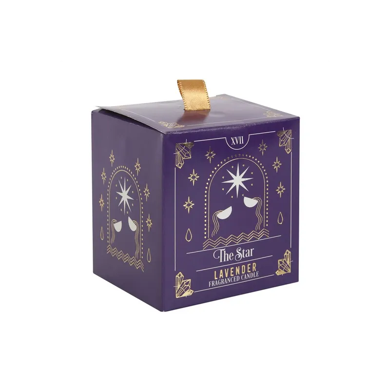 The Star Lavender Tarot Candle - Mystical and Aromatic | 25 Hours Burn Time