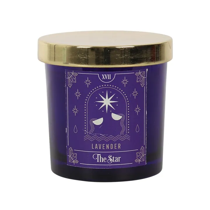 The Star Lavender Tarot Candle - Mystical and Aromatic | 25 Hours Burn Time