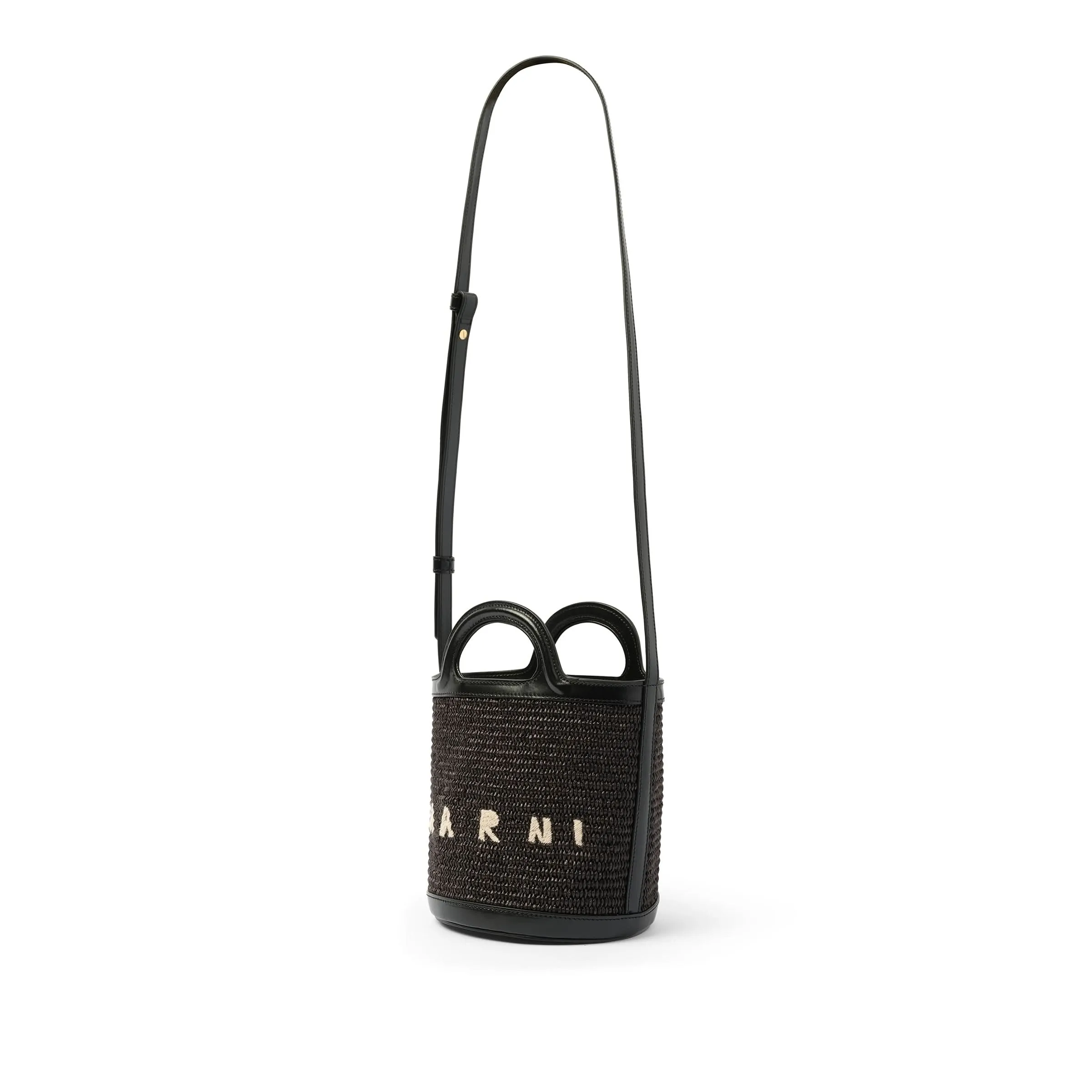 Tropicalia Mini Bucket Bag in Black