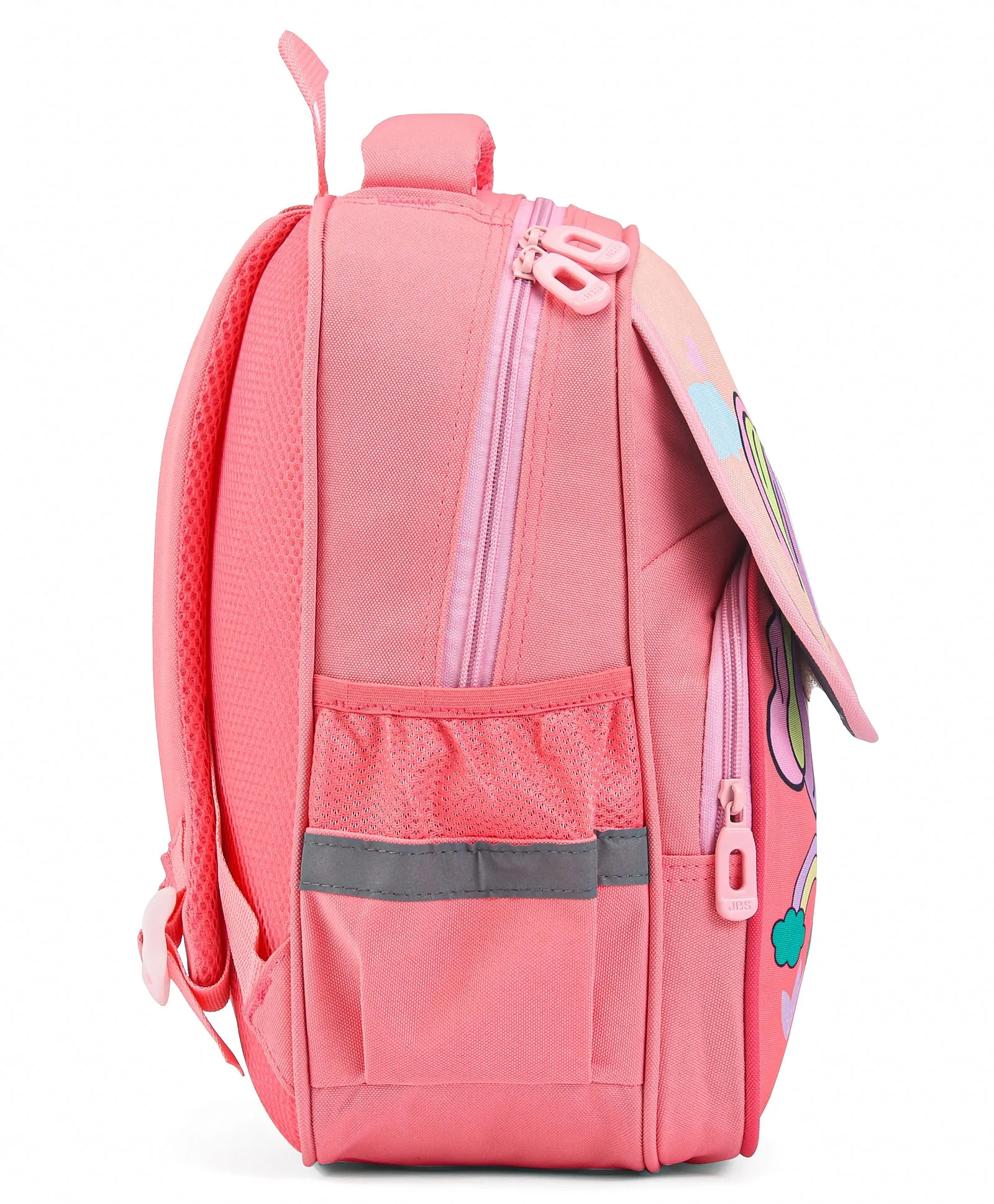 Unicorn & Balloons Print Backpack - Peach