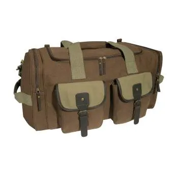 Vintage Canvas Leather Journey Travel Bag