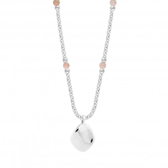 Wellness Gems Silver Sunstone 45cm   5cm Extender Necklace 4226