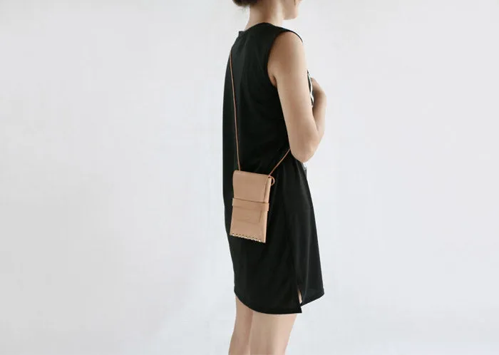 Womens Mini Leather Crossbody Phone Bags Over The Shoulder Purse