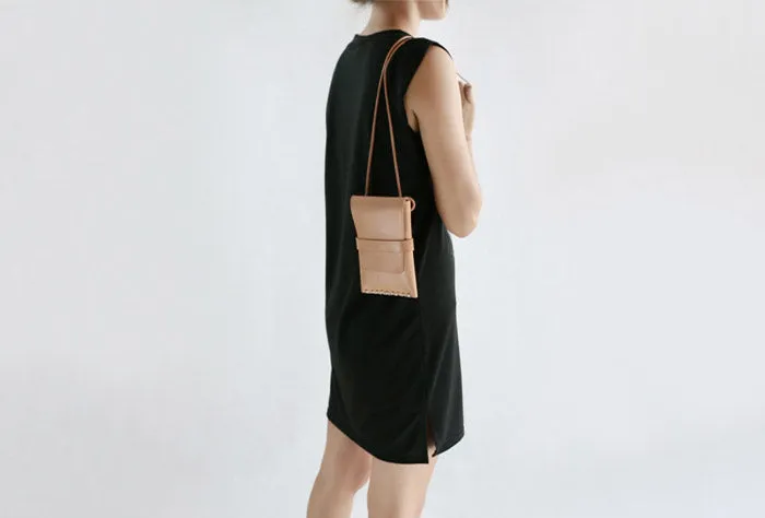 Womens Mini Leather Crossbody Phone Bags Over The Shoulder Purse